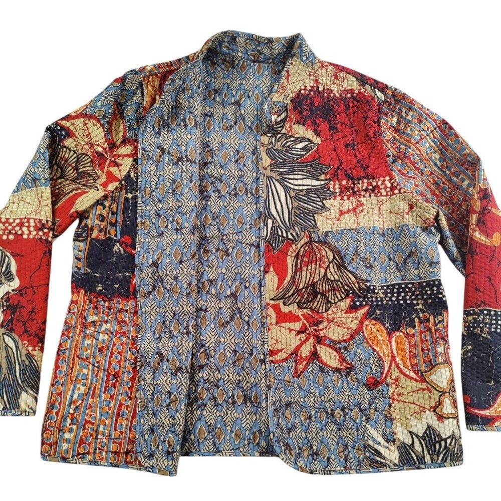 Women's Light Weight Quilted Reversible Jacket - Picture 2 of 7